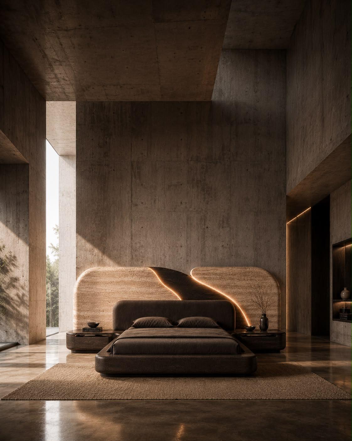 TALUS sculptural bed by ECNA